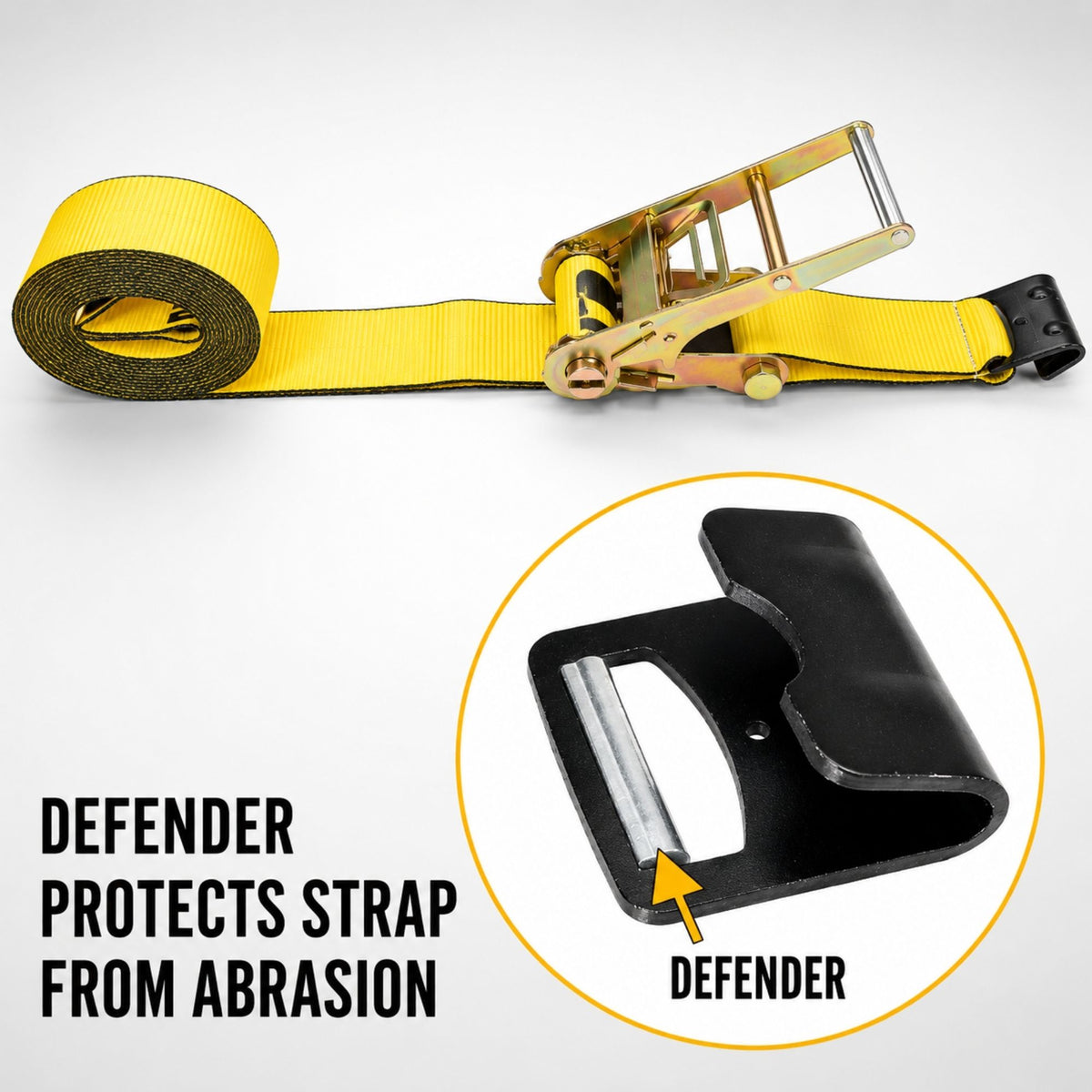 4 x 30 ratchet strap with flat hooks