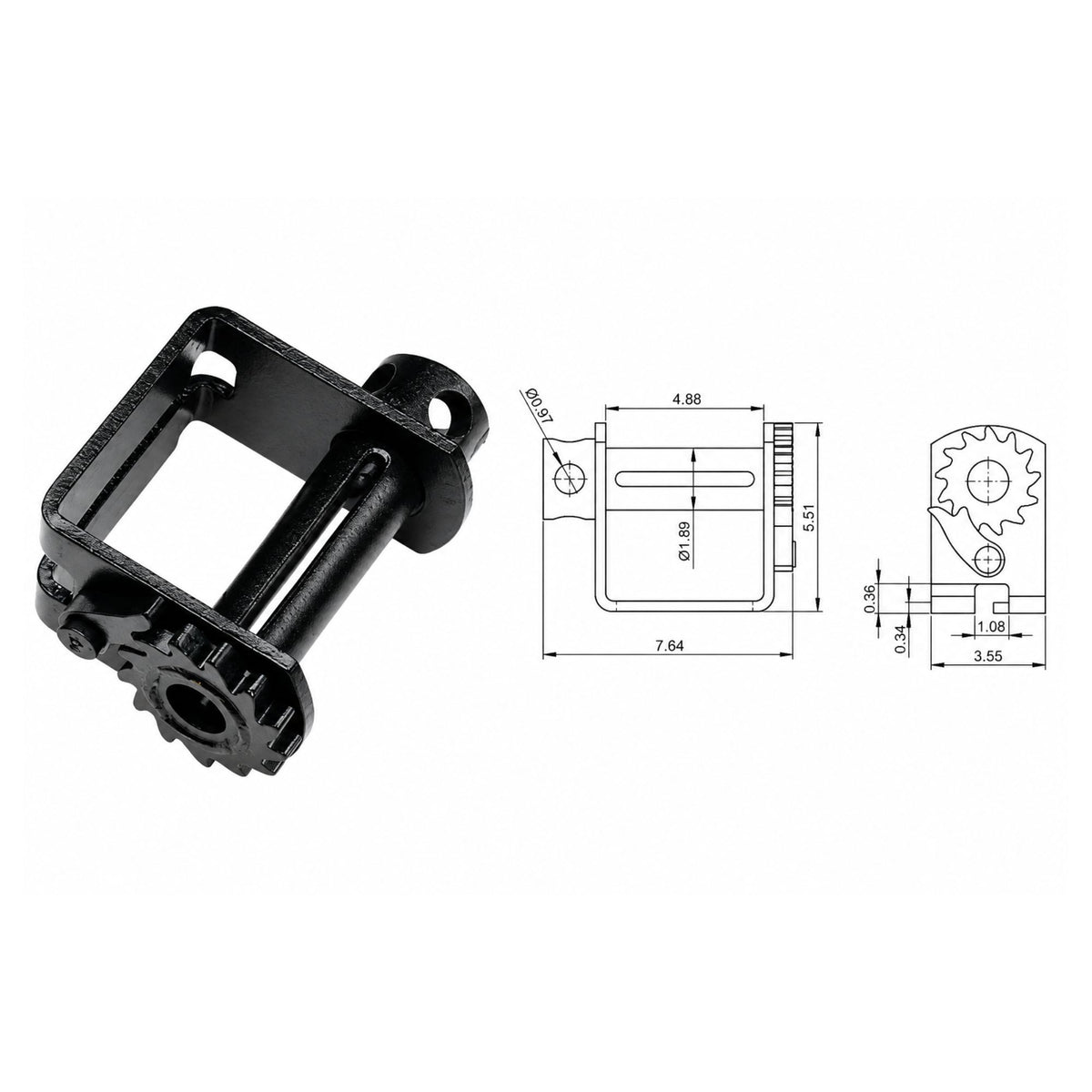standard double l sliding winch